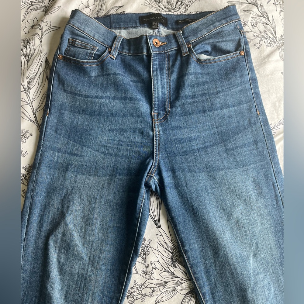 Kendall+Kylie high rise skinny jeans